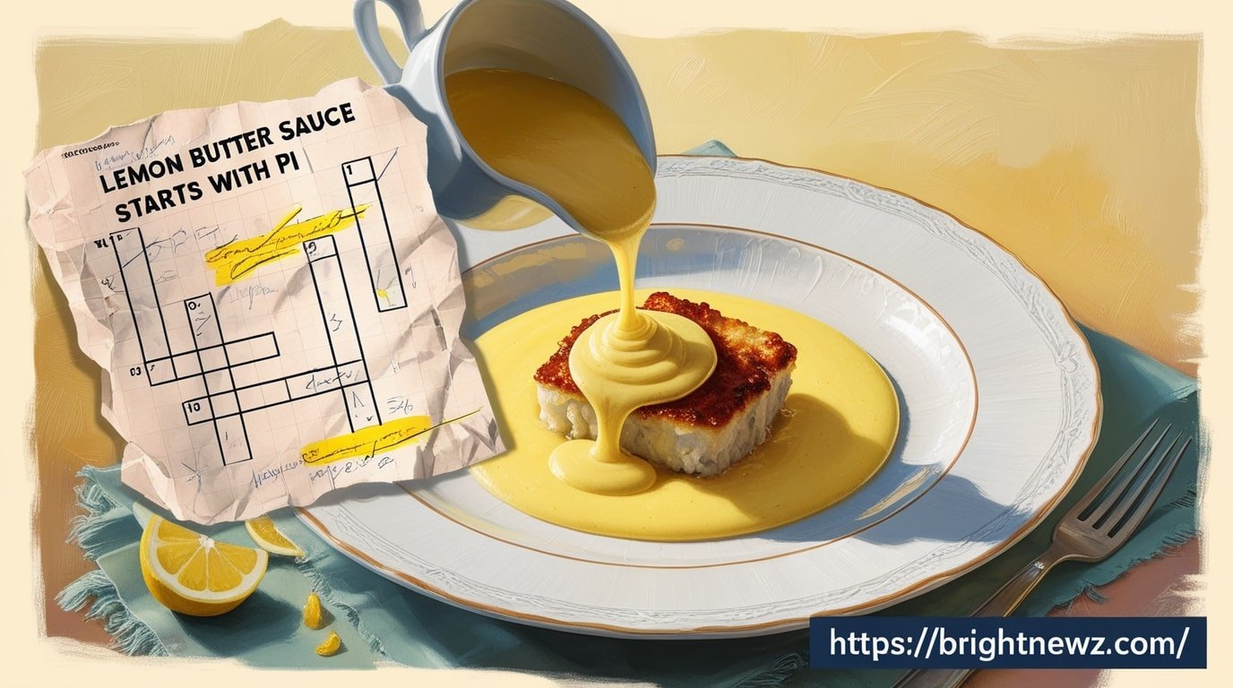 Lemon Butter Sauce Starts with Pi Crossword Clue